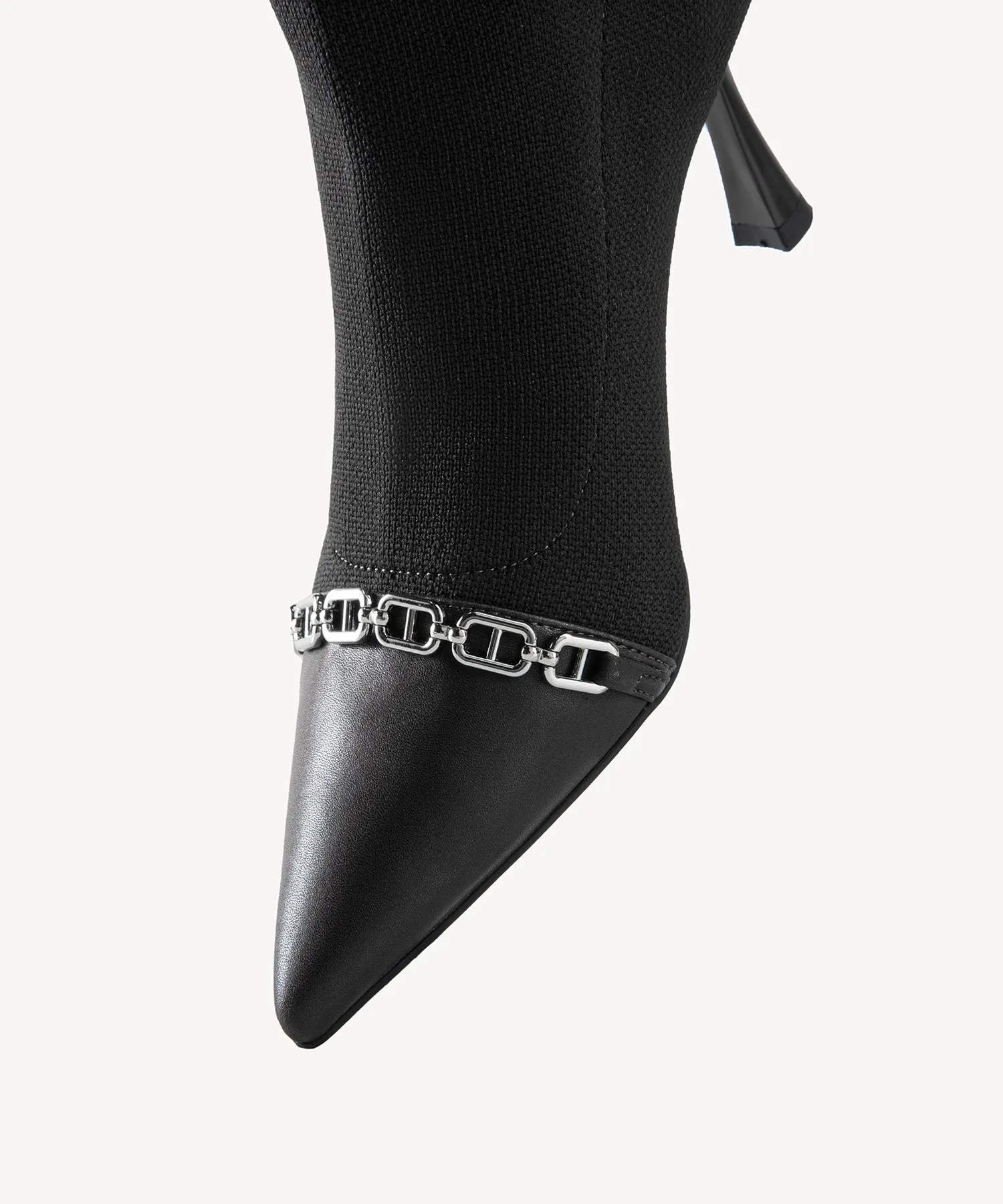 Trendy Pointed Toe Heeled High Boots
