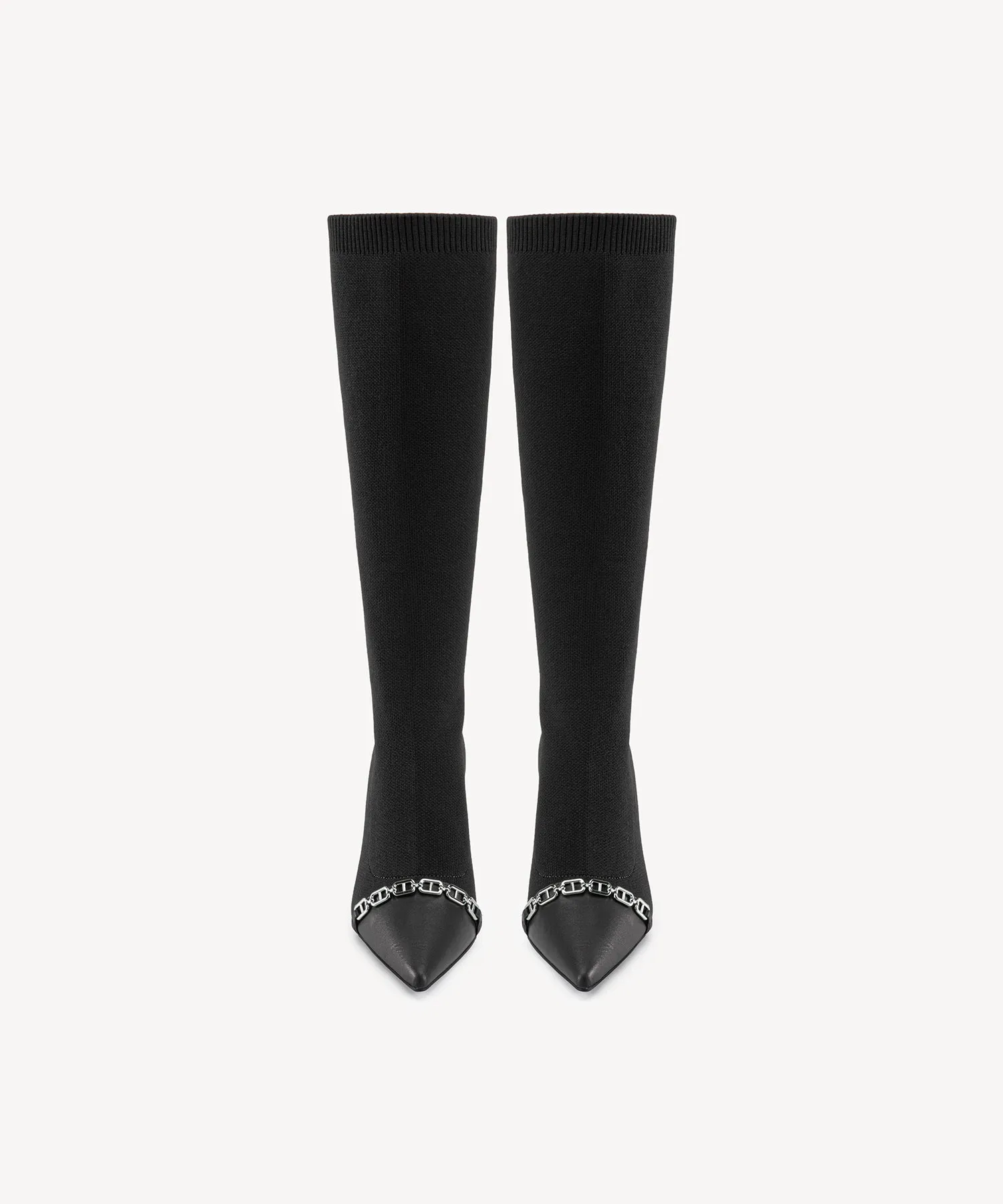 Trendy Pointed Toe Heeled High Boots