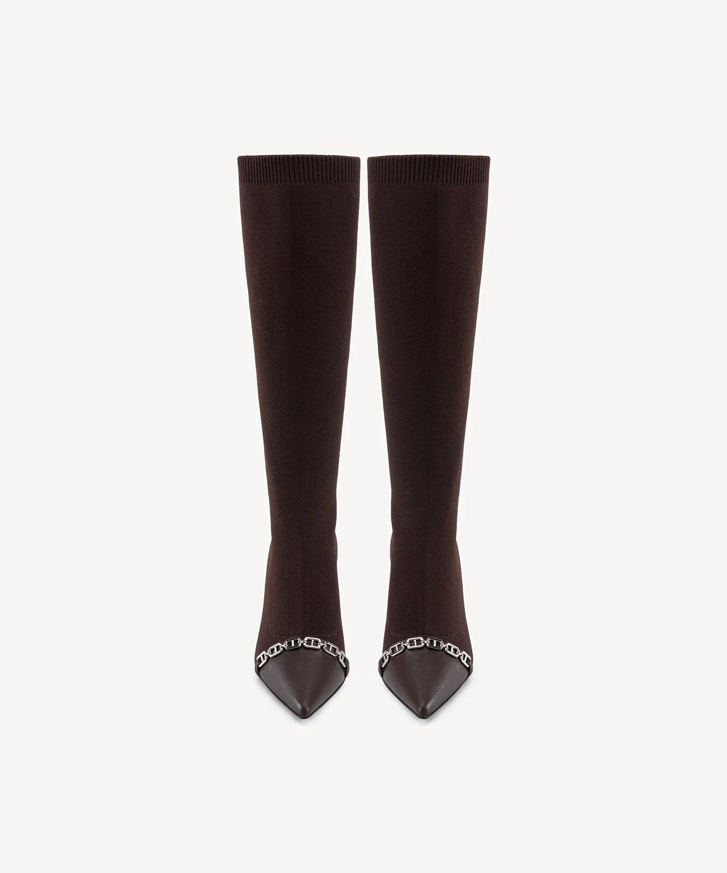 Trendy Pointed Toe Heeled High Boots