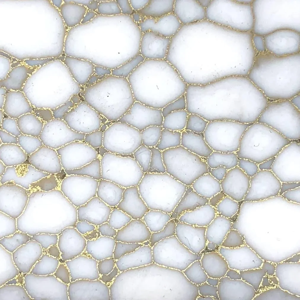TruStone- White with Gold Web - 1.5" x 6"- 1 Piece