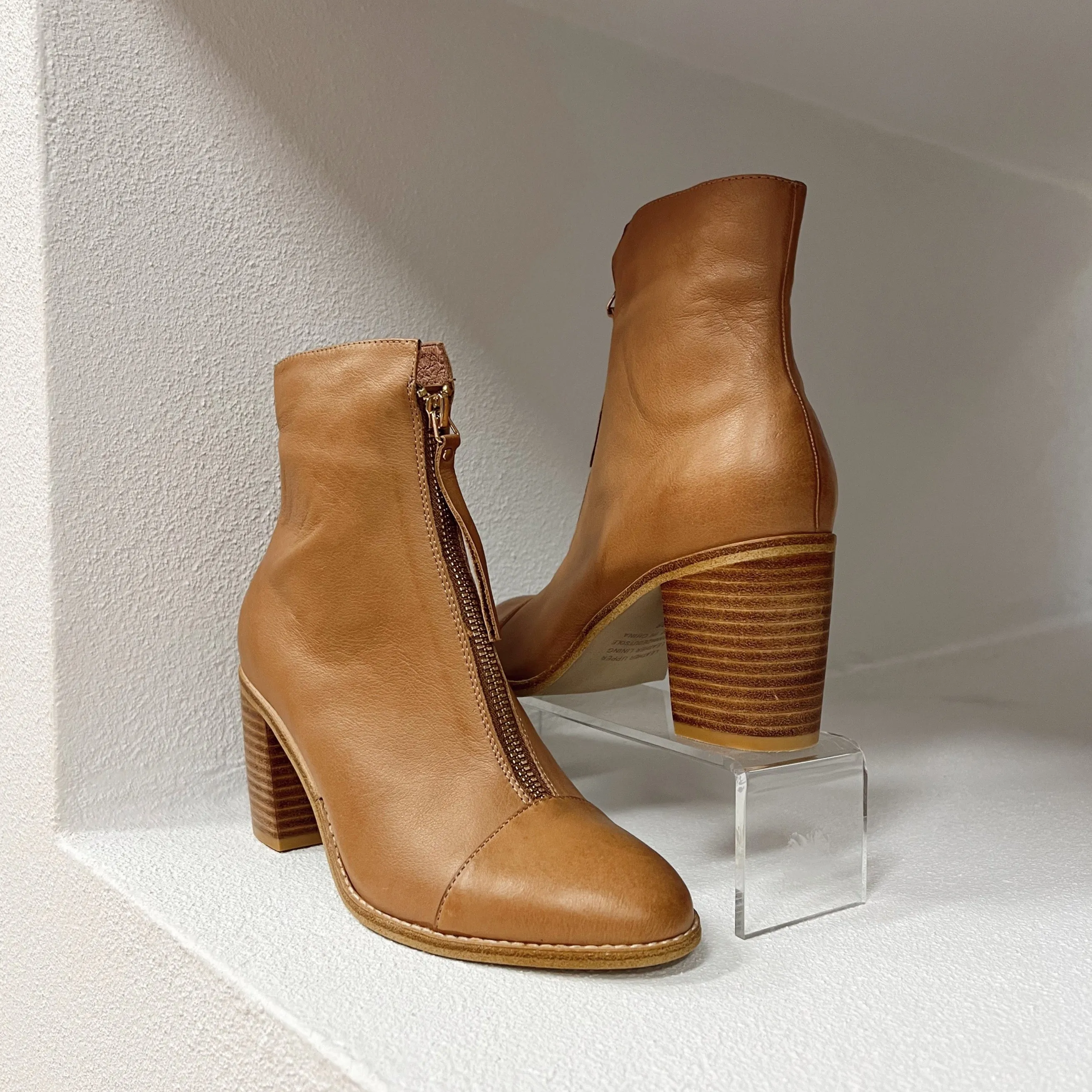 Tusly Leather Boot- Tan