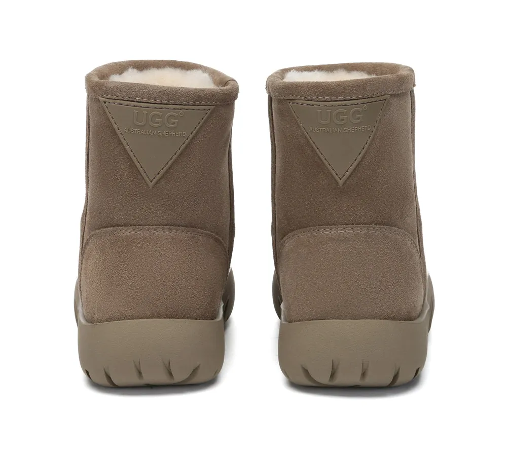 UGG Boots Sheepskin Wool Mid Calf Chunky Short Classic Salma