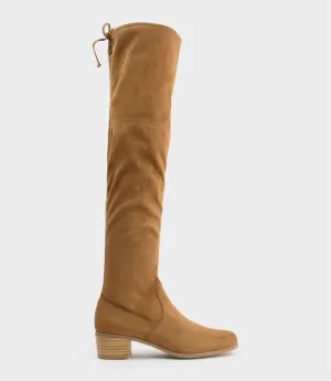 VERIN OTK Stretch Boot in Tawny Suede