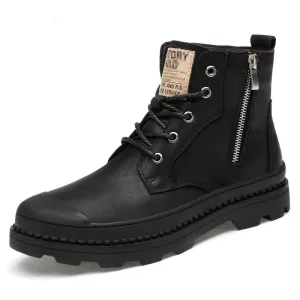 West Louis Autumn Comfortable Ankle Zipper Boots