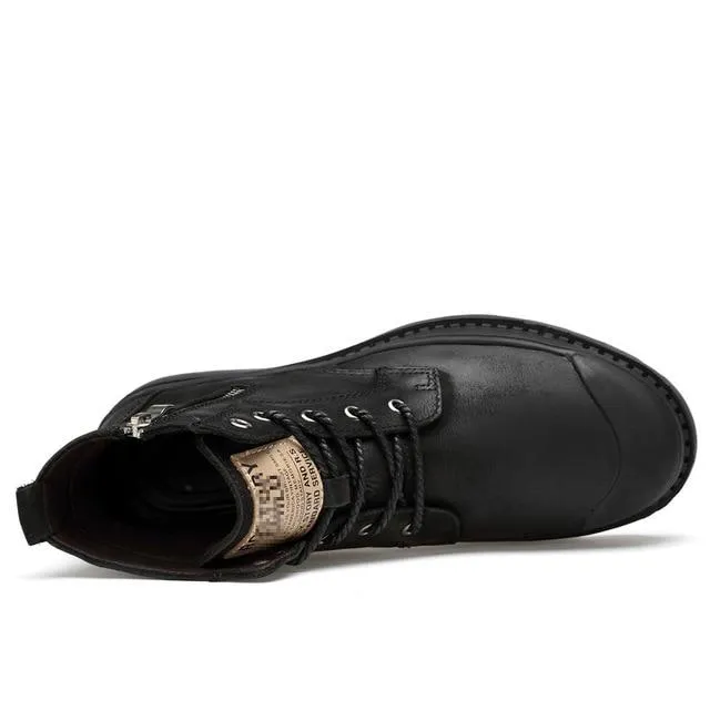 West Louis Autumn Comfortable Ankle Zipper Boots