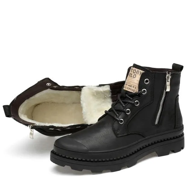 West Louis Autumn Comfortable Ankle Zipper Boots