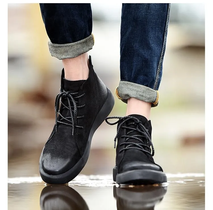 West Louis British Style Low Leather Low Boots