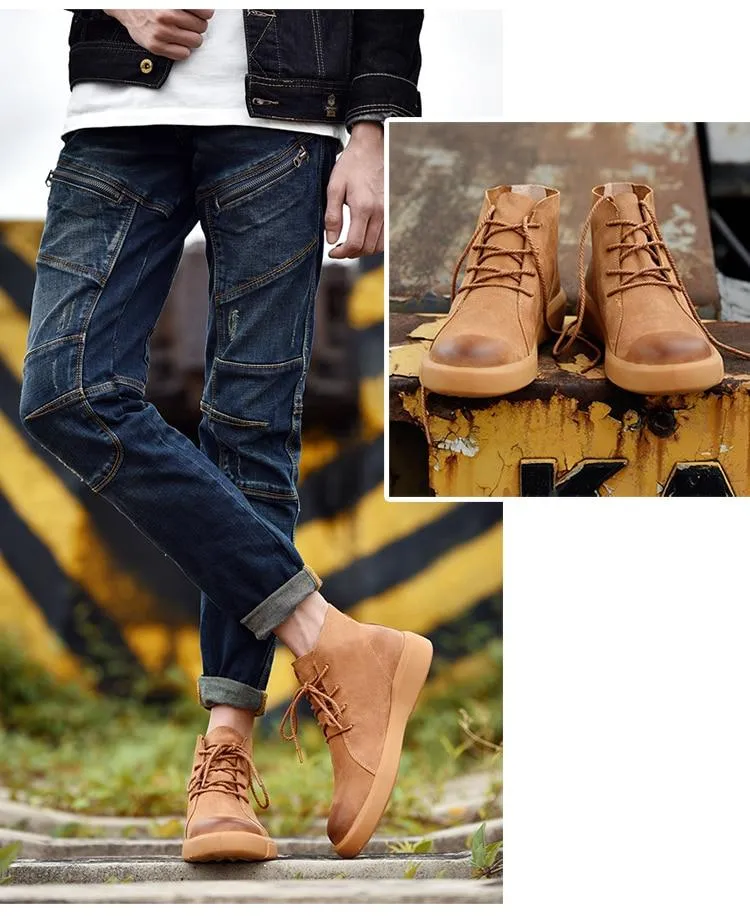 West Louis British Style Low Leather Low Boots