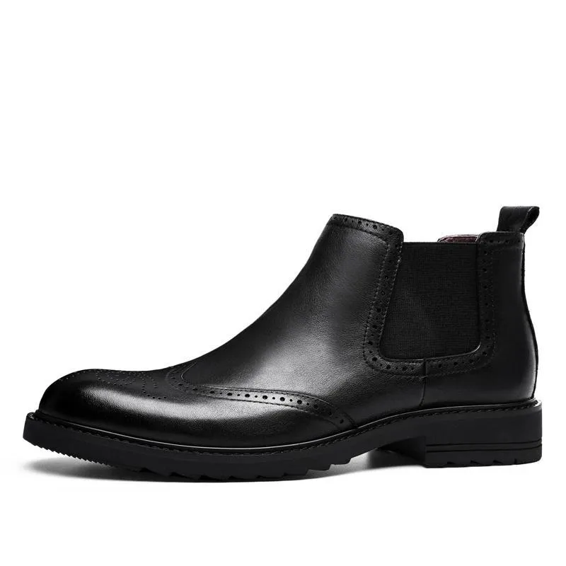 West Louis Bulllock Style Leather Boots