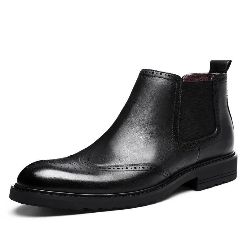 West Louis Bulllock Style Leather Boots